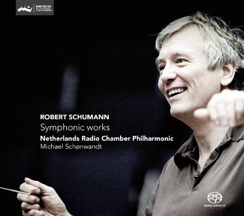 CD cover featuring conductor Michael Schönwandt and text “Robert Schumann.”