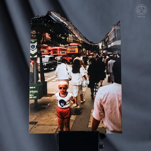 Vinyl record cover depicting a busy street scene with pedestrians.