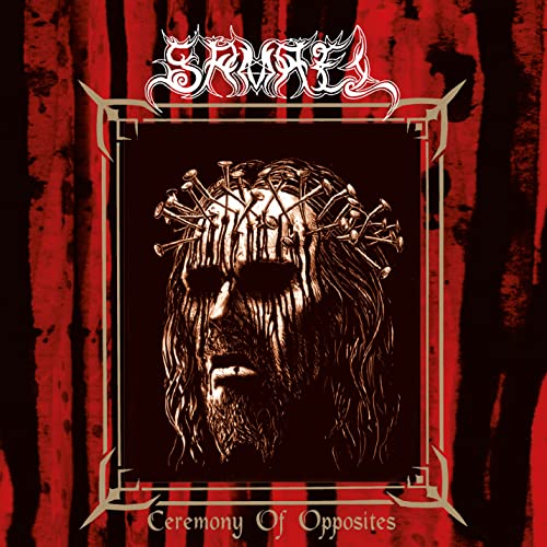 CD cover: dark, distressed face with a crown of thorns, band name "Samael".