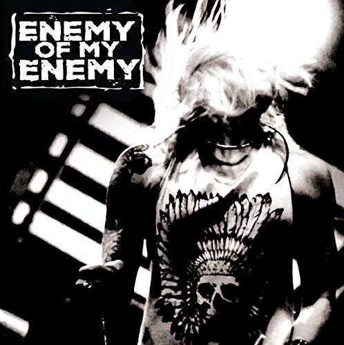 Black and white album cover featuring a punk with a mohawk and tattoos.