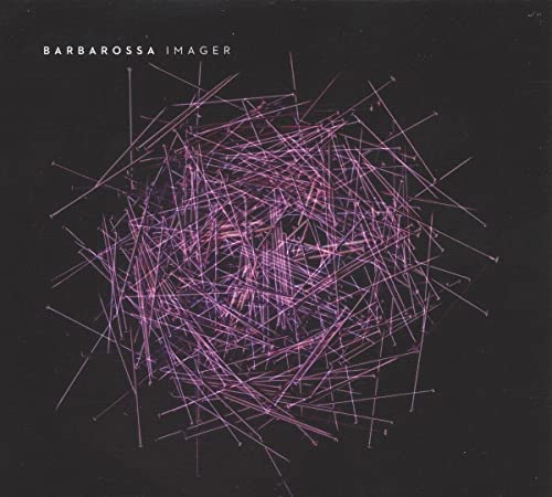 Album cover for Barbarossa - Imager, abstract purple lines on black.