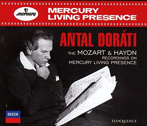 CD cover featuring conductor Antal Doráti with sheet music.