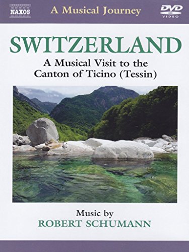 DVD cover for "Switzerland: Canton of Ticino" featuring mountain scenery.