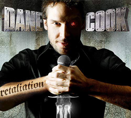 Dane Cook album cover, "Retaliation," featuring a man with a dagger.