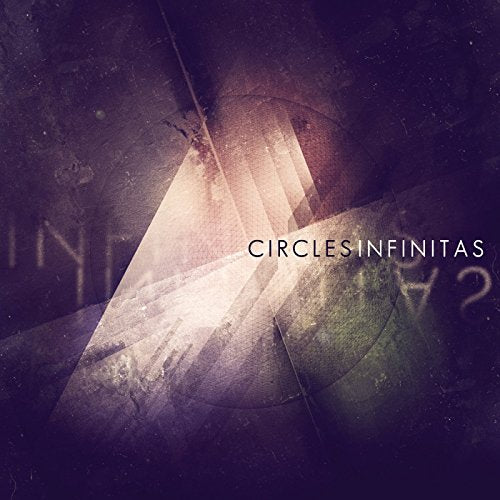 "Circles Infinitas" album cover with dark, abstract background and layered geometric shapes.