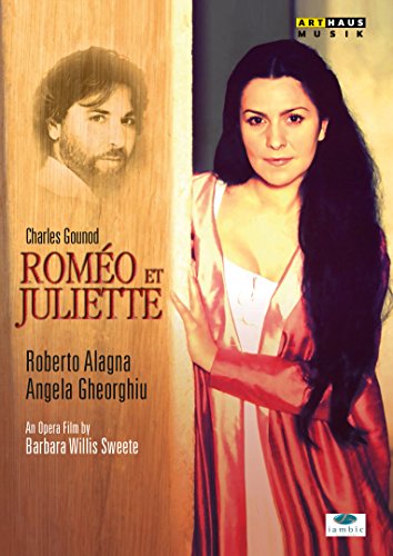 DVD cover for "Romeo et Juliette" opera film featuring two performers.