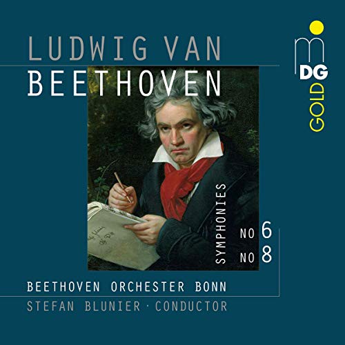 CD cover featuring a portrait of Ludwig van Beethoven and text details.