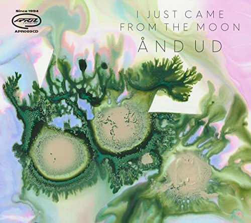 CD cover with swirling green and pale pink abstract paint textures.