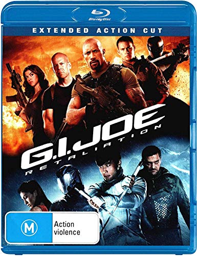 G.I. Joe: Retaliation Blu-ray cover with action movie characters.