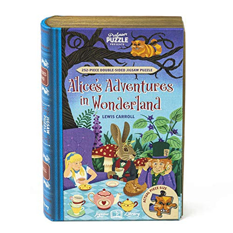 Professor PUZZLE Alice in Wonderland Jigsaw Puzzle - 252 piece double-sided Jigsaw