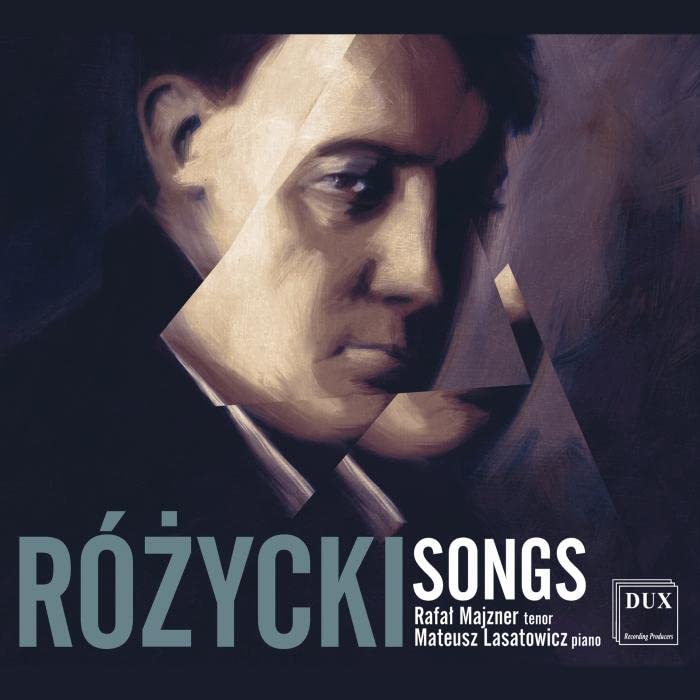 CD cover featuring a portrait of a man and text: “Rozycki Songs”.