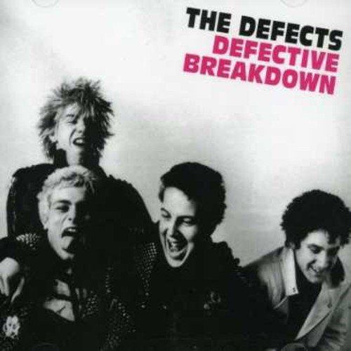 Album cover with four band members and title "The Defects - Defective Breakdown".