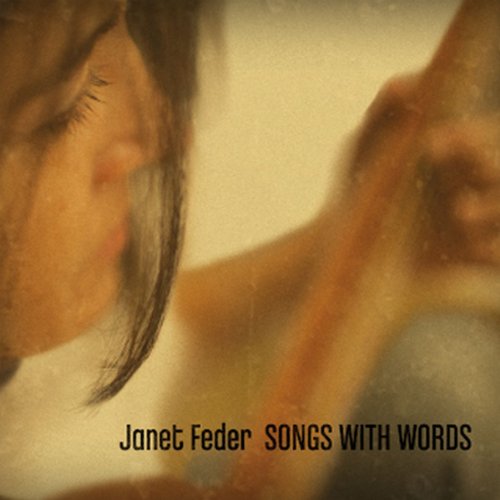 Album cover for Janet Feder’s “Songs With Words”, featuring blurred faces.