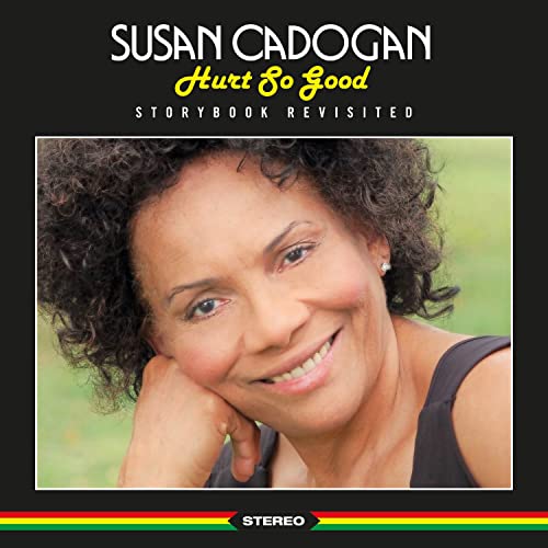CD cover featuring Susan Cadogan’s portrait with curly hair, smiling gently.