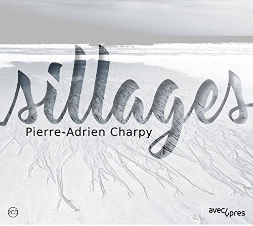 The image is a music album cover. "Album cover with 'sillages' in large script, snow background, and artist's name."