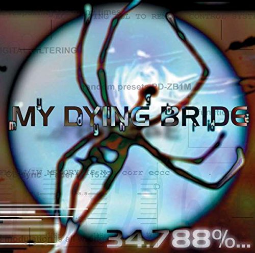 "Album cover with a distorted spider image and 'My Dying Bride' text overlay."