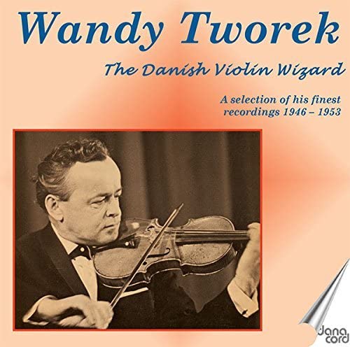 CD cover featuring violinist Wandy Tworek in a brown portrait frame.