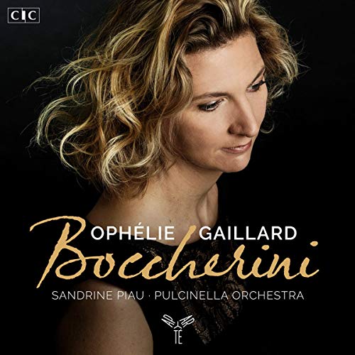 CD cover featuring portrait of Ophelie Gaillard and gold lettering.
