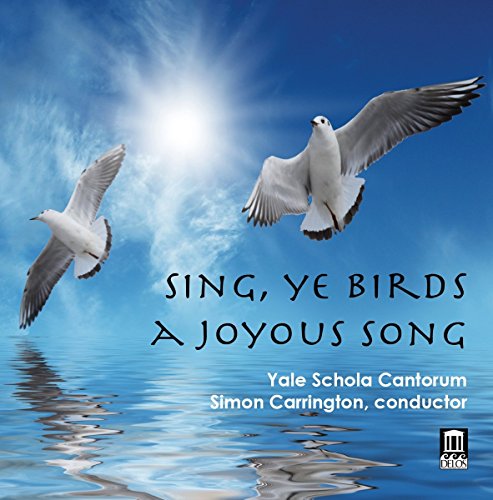 CD cover with two seagulls in flight over water, text reads "Sing, Ye Birds".