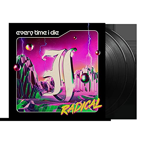 Every Time I Die Radical vinyl record cover featuring a stylized metallic letter design.
