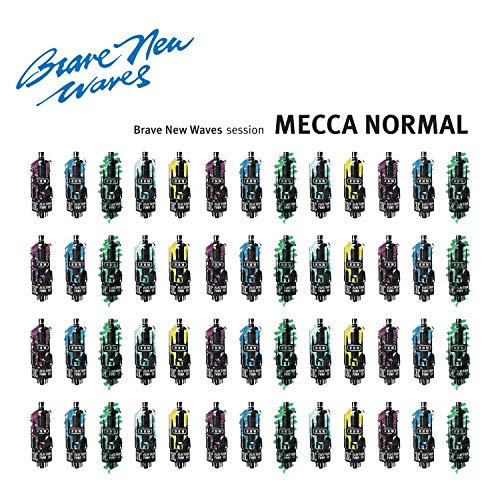 Vinyl record cover for Mecca Normal’s “Brave New Waves Session” with cassette tapes.