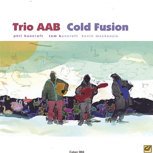 CD cover for Trio AAB’s “Cold Fusion” featuring illustrated figures.