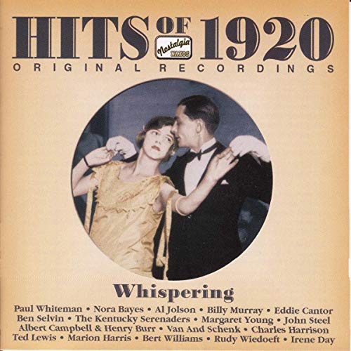 CD cover for "HITS of 1920: Whispering" featuring a dancing couple.