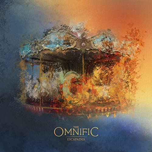 Painted carousel with fiery effects and band name "The Omnific" below.