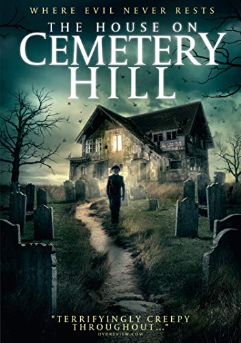 DVD cover for "The House on Cemetery Hill" featuring a haunted house.