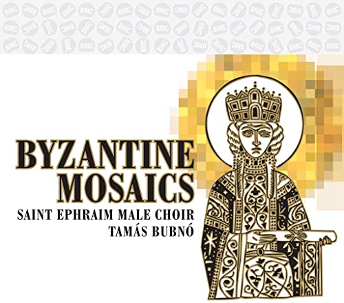 CD cover featuring a Byzantine icon with gold and black geometric background.