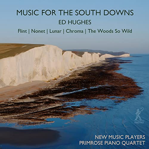 CD cover featuring white cliffs and blue sea, titled “Music for the South Downs.”