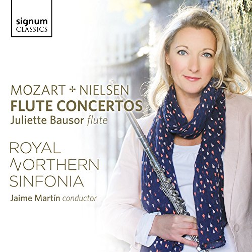 CD cover featuring flutist Juliette Bausor and concert details.