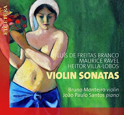 CD cover: painting of a woman with flowers, text listing composers.