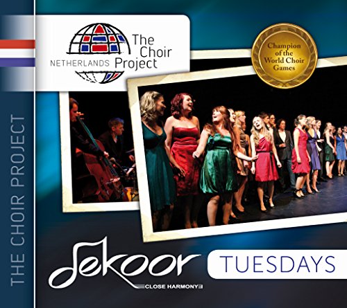 "Dekoor Tuesdays" CD cover featuring a photo of a choir performing on stage.