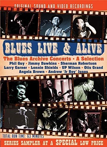 DVD cover with images of musicians performing, surrounded by filmstrip border.