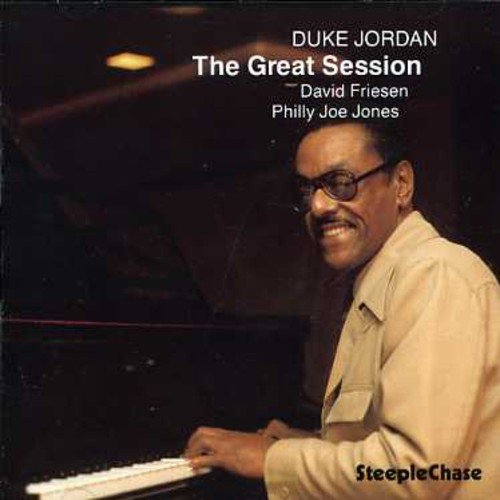 CD album cover featuring Duke Jordan playing piano, with artist and title text overlay.