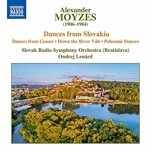 CD cover for Alexander Moyzes’ “Dances from Slovakia” with a castle landscape.
