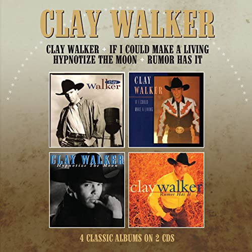 CD cover for Clay Walker’s albums, featuring the artist in cowboy hats.