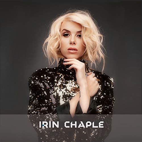 Blonde woman in a sequined top, album cover for Irin Chaple.