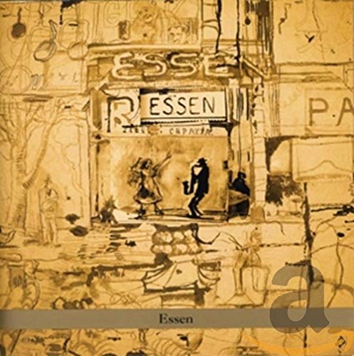 CD cover for Paul Shapiro's "Essen" featuring abstract art and musicians.