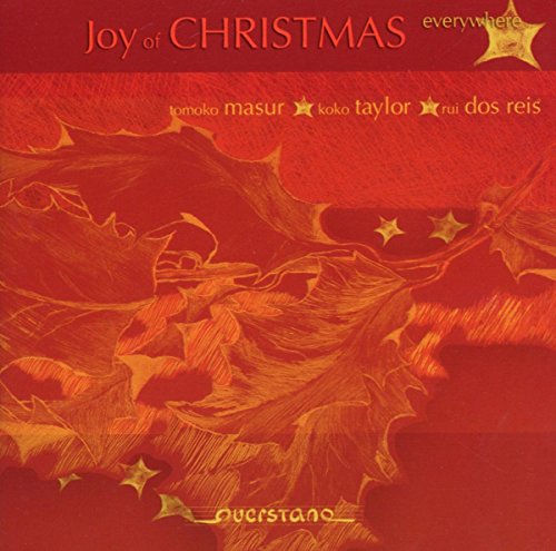 Red CD cover with gold stars and text: "Joy of Christmas everywhere".