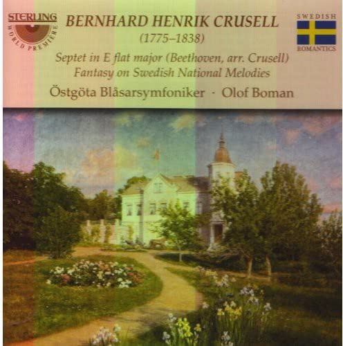 CD cover featuring a pastel painting of a stately manor house and garden.