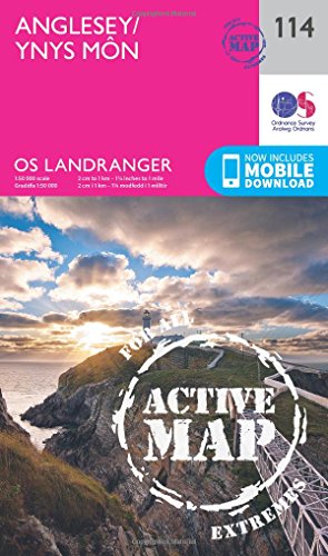 Landranger Active (114) Anglesey (OS Landranger Map)