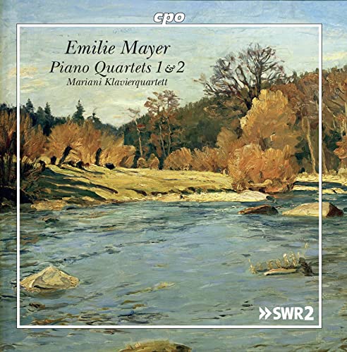 CD cover with a painting of a riverbank and trees.