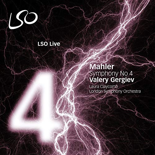 CD cover for Mahler's Symphony No. 4, featuring a large number 4.