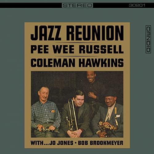 CD cover featuring Pee Wee Russell, Coleman Hawkins, and other jazz musicians.