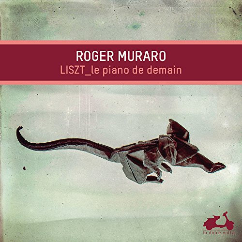 CD cover: Roger Muraro, Liszt album with origami mouse image.
