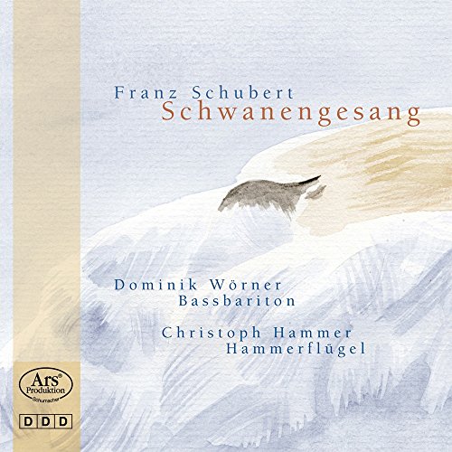 CD cover for Schubert’s Schwanengesang, featuring a painted swan.