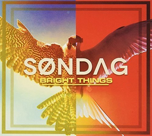 "Album cover with 'Sondag' and 'Bright Things' text, featuring a bird in flight."