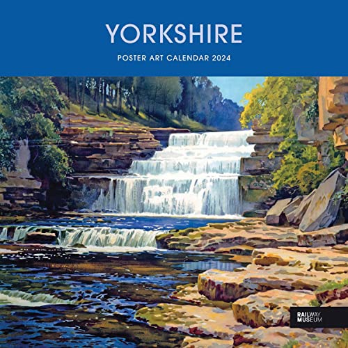 Yorkshire Poster Art NRM Wall Calendar 2024